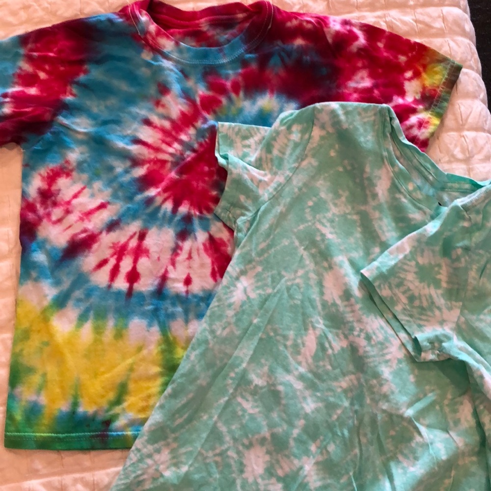 Tie dye shirts